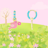 Girl Nation - Sparkling Songbird Huggie Earrings Girl Nation