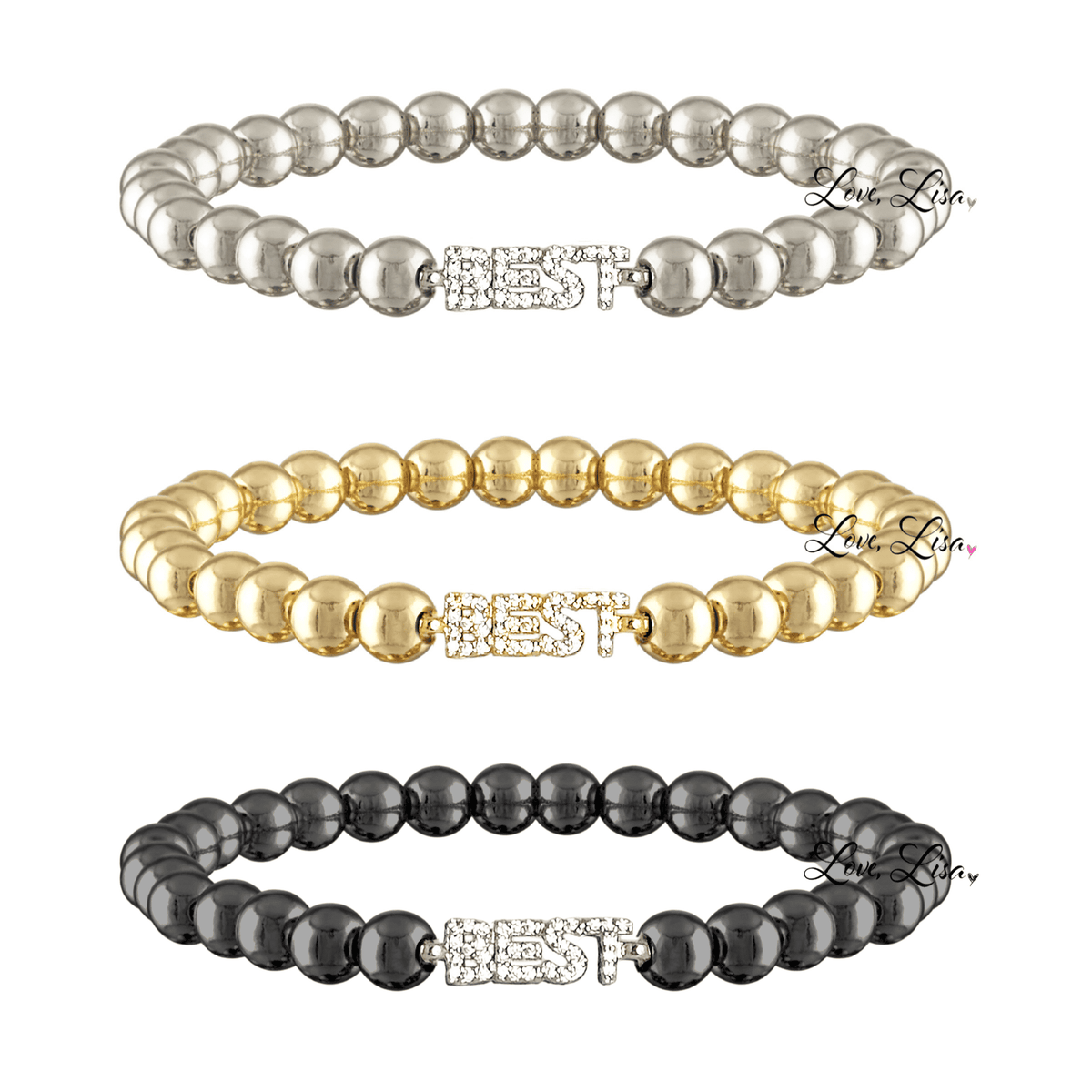 Love, Lisa - Penny Collection of Saying Bracelets Love, Lisa