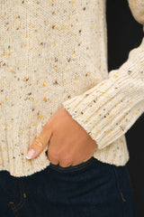 Chunky Knit Raglan Sleeve Sweater | Wool Blend