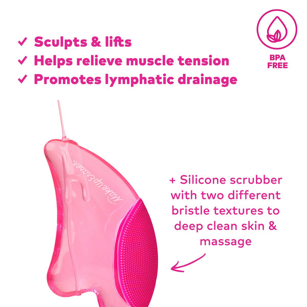 MakeUp Eraser - PUFF Eraser: 2n1 Gua Sha & Facial Scrubber MakeUp Eraser