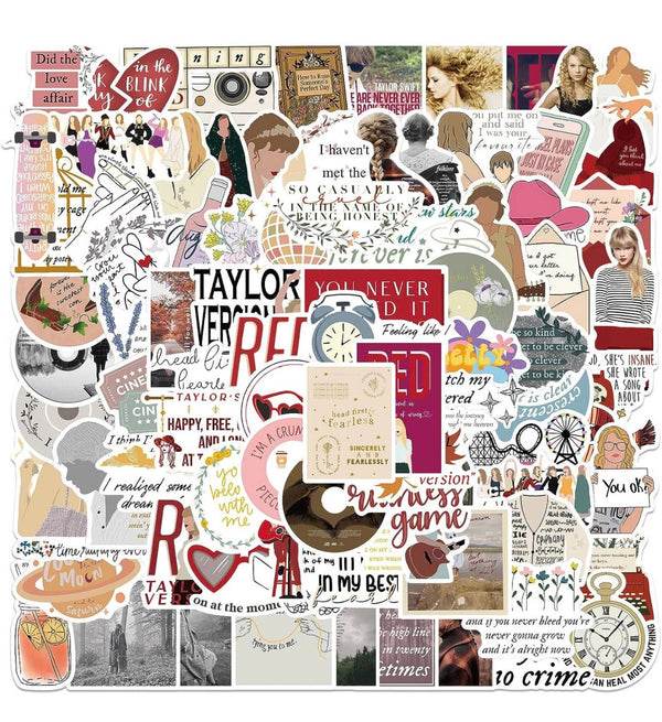 Harper & Barlow - Taylor swift vinyl waterproof stickers pack of 25 Harper & Barlow