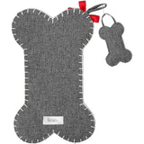 Dogs - Canvas Tweed Stocking with Mini Ornament Pavilion