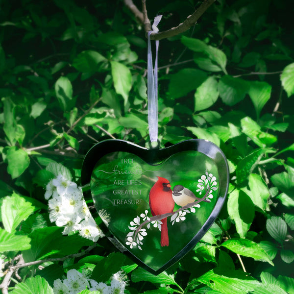 Greatest Treasure - 4.75" Mirrored Glass Ornament Pavilion