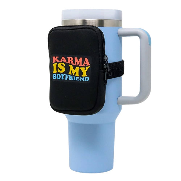 Taylor Swift Neoprene Tumbler Bag | Karma is My Boyfriend Seriously Shea