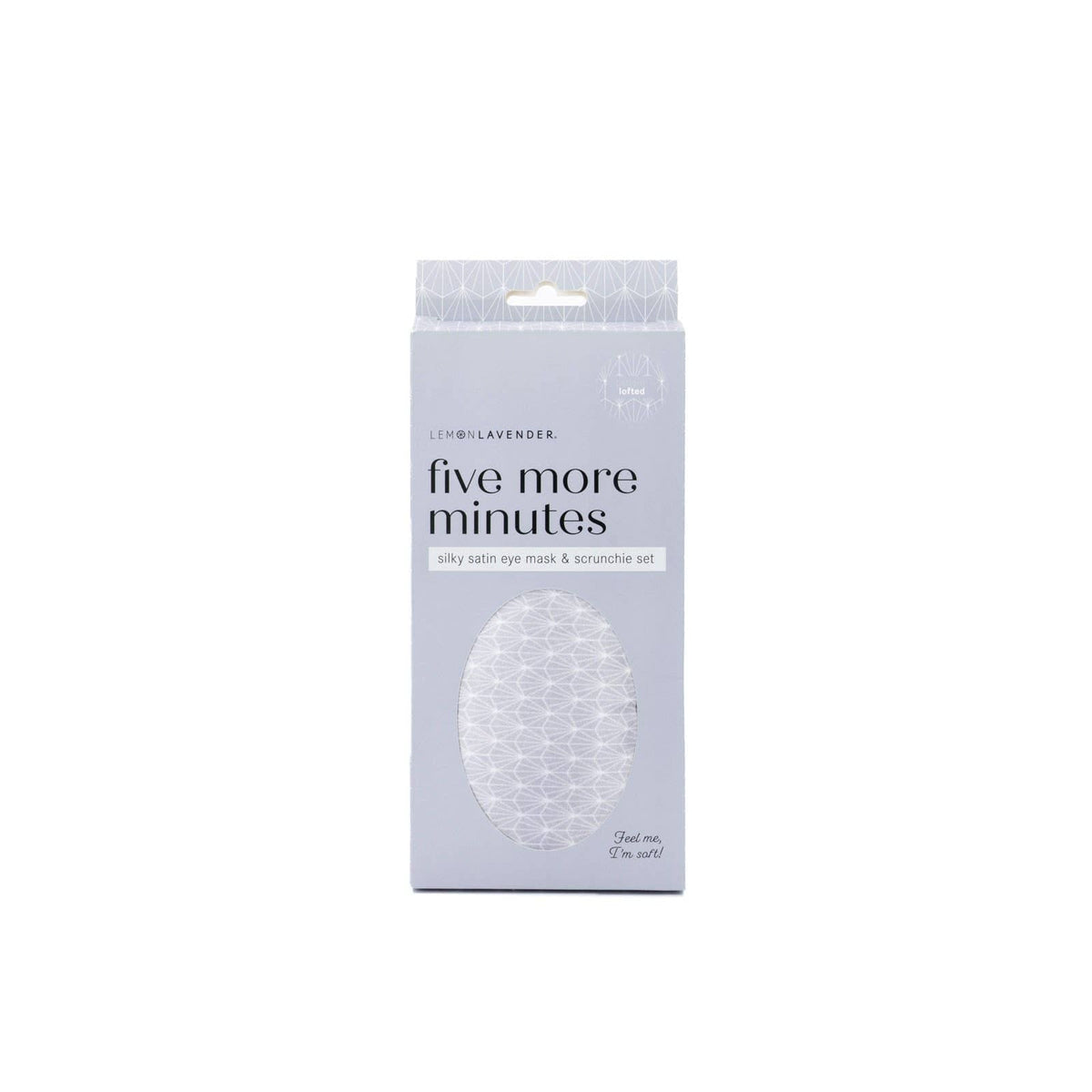 DM Merchandising - Lemon Lavender Silky Eye Mask & Scrunchie Set Open Stock DM Merchandising