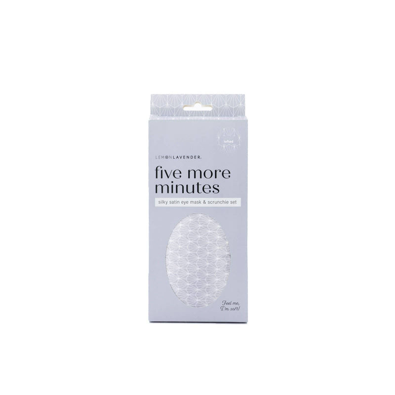 DM Merchandising - Lemon Lavender Silky Eye Mask & Scrunchie Set Open Stock DM Merchandising