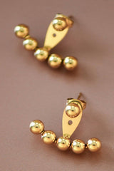 18K Gold Plated Ear Jacket Earrings