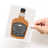 Onderkast Studio - Happy Birthday Whiskey Bottle Greeting Card Onderkast Studio