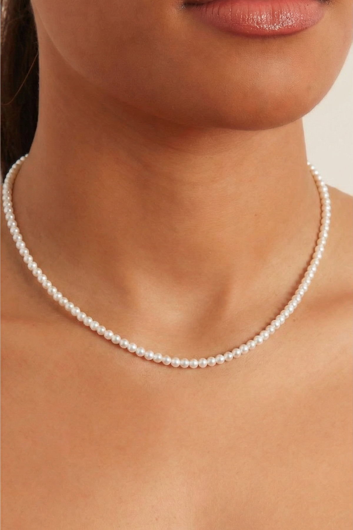 Classic Glass Pearl Strand Necklace, photo 1 of 4
