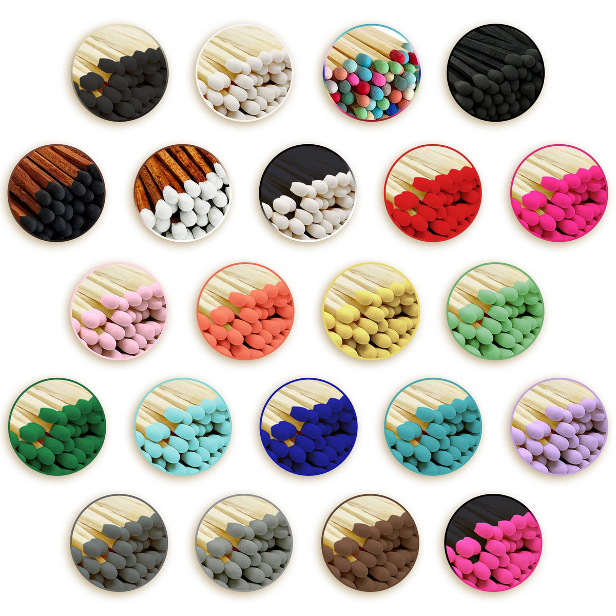 Thankful Greetings - 2" Matches + Mini Cloche - Colors of Your Choice + Strikers Thankful Greetings