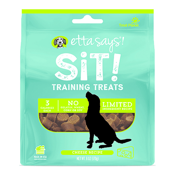 Dog Etta Says Sit! Training Treats Cheese 6oz King Wholesale Pet Supplies