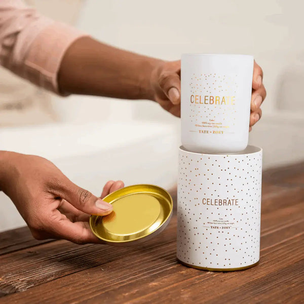 Tate + Zoey - Celebrate Candle Soy Wax Scented Tate + Zoey