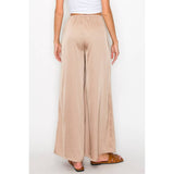 Women's Satin wide leg pants