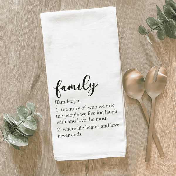 Lissi Designs - Family Definition - Cotton Tea Towel Lissi Designs