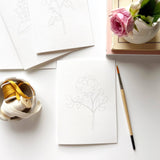 emily lex studio - Garden flowers paintable notecards emily lex studio
