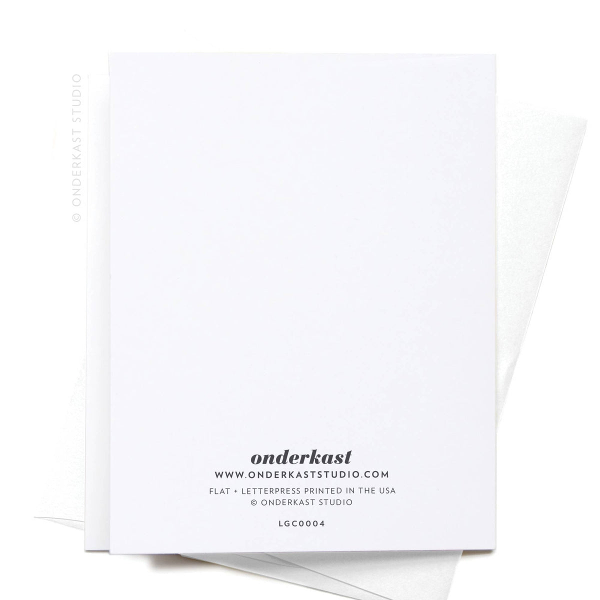 Onderkast Studio - ON SALE – Hello, Friend Abstract Letterpress Greeting Card Onderkast Studio