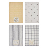 Embroidered Bee Tea Towel Set of 2 19x28