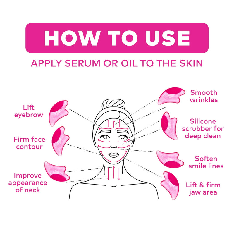 MakeUp Eraser - PUFF Eraser: 2n1 Gua Sha & Facial Scrubber MakeUp Eraser