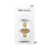 Bleu La La - Luladream Pacifier + Clip Collection - Natural Rubber Nipple Bleu La La