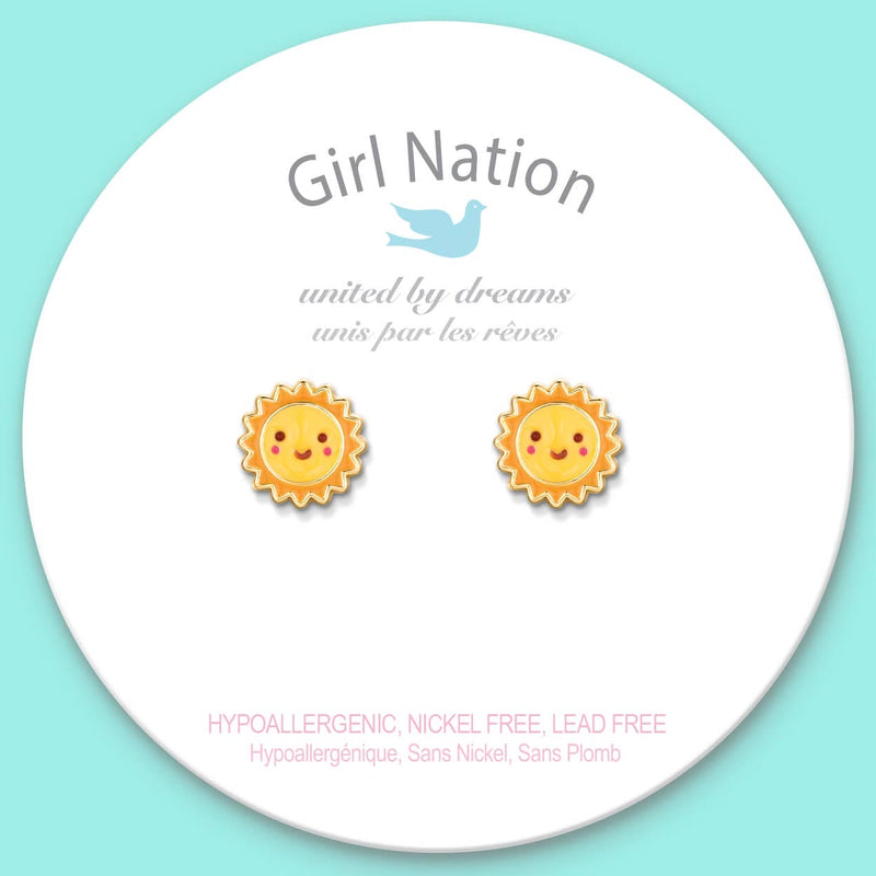 Girl Nation - Sunny Day Cutie Stud Earrings Girl Nation