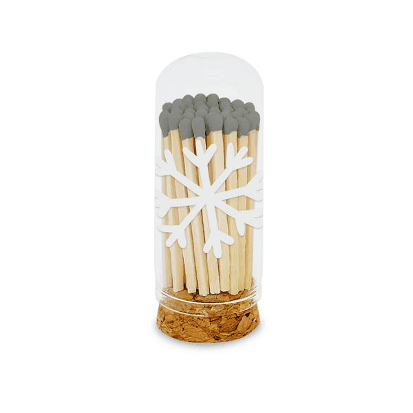 Thankful Greetings - 2” Matches BoHo Cottage - Snowflake and Mini Cloche Thankful Greetings