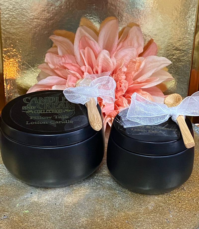  - Sunset & Diamonds - Lotion Candle & Lotion Melt: 8oz Black Tin - Kindred & Crew