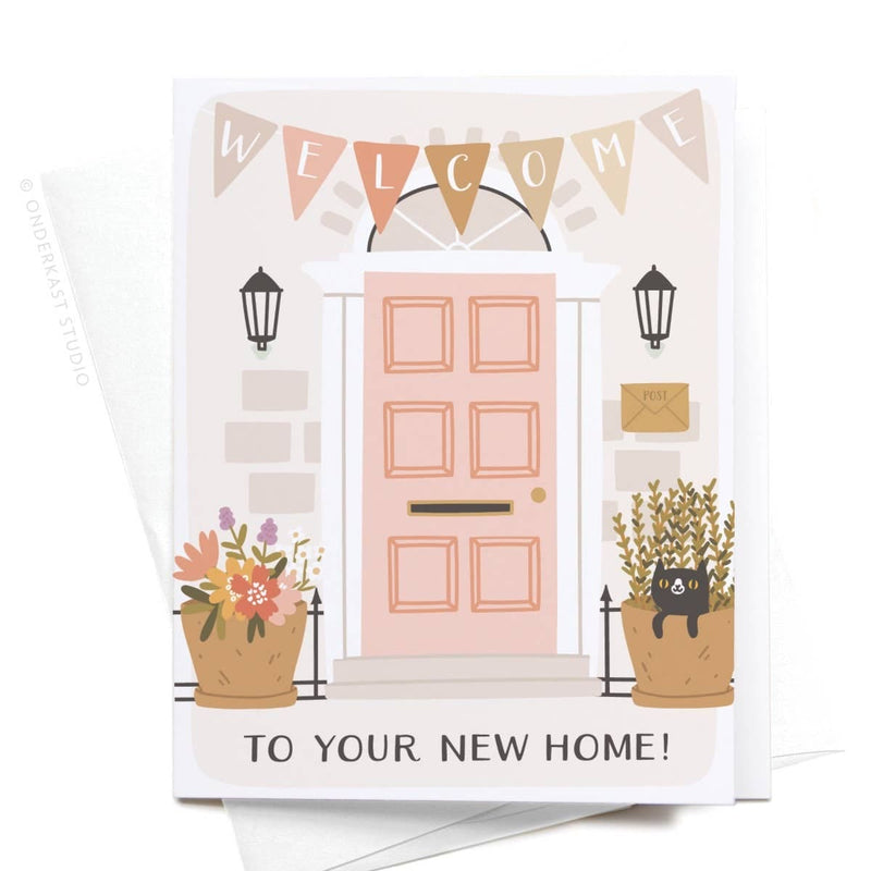 Onderkast Studio - Welcome to Your New Home Door Greeting Card Onderkast Studio