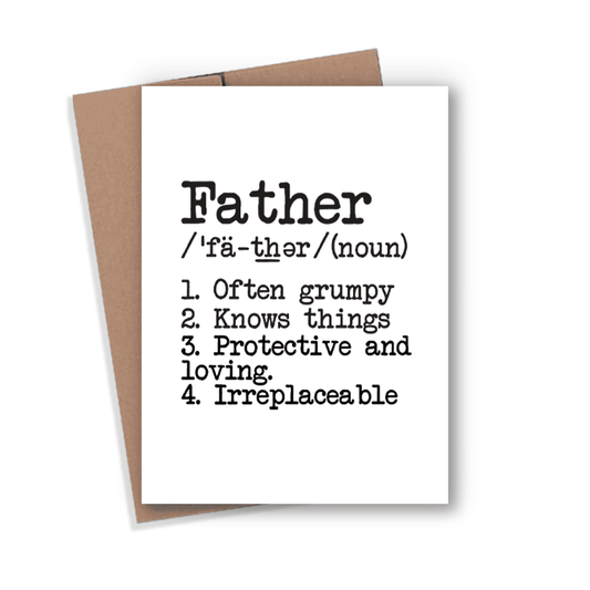 Expression Design Co - Father Definition Card Expression Design Co