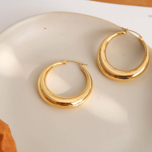 Flânerie by MAIQ - Galene Non-Tarnish Classic Large Hoop Earring