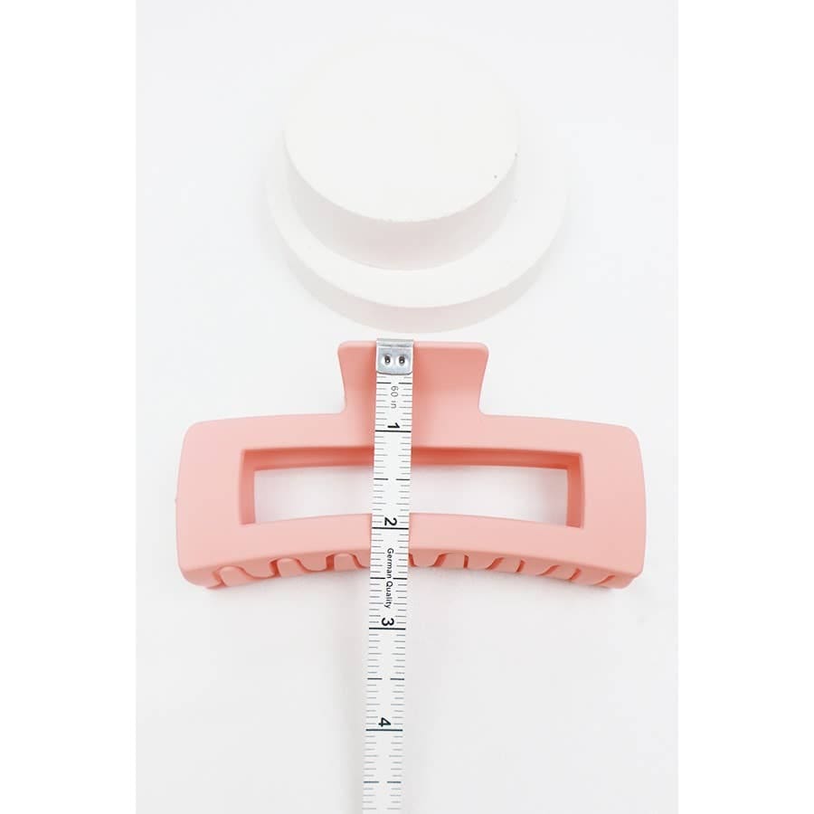 Matte Jumbo Cut Out Rectangle Hair Claw Love and Repeat