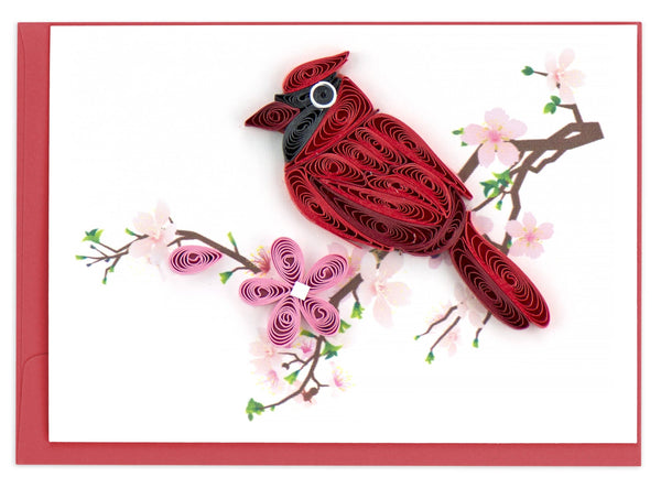 Quilling Card - Cardinal Gift Enclosure Mini Card Quilling Card
