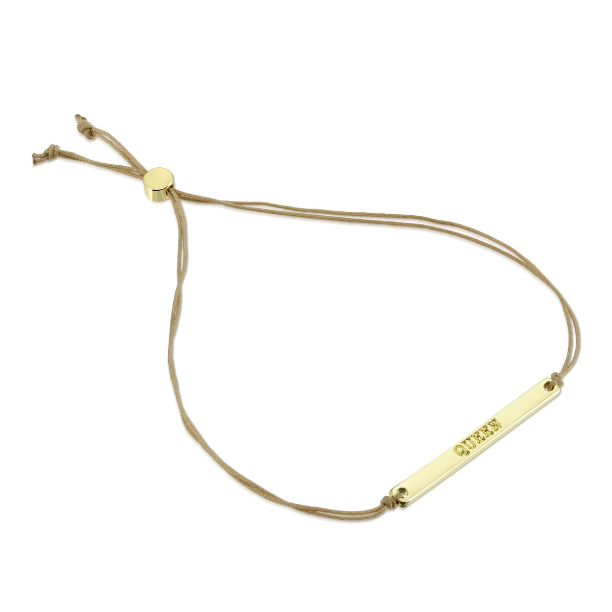Lucky Feather - Morse Code Bar Bracelet - QUEEN