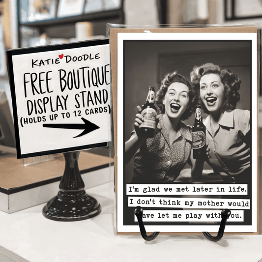 Katie Doodle | Boutique Greeting Cards & Birthday Gifts - Funny Birthday Greeting Cards with Display (Blank Inside): Yes Katie Doodle | Boutique Greeting Cards & Birthday Gifts