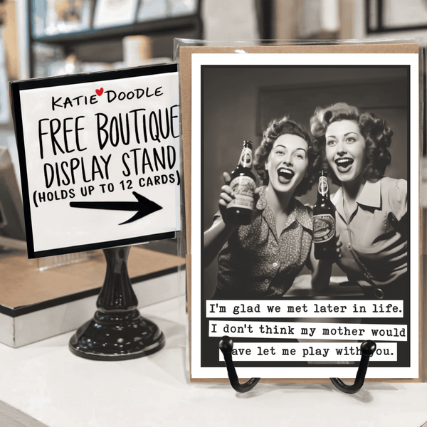 Katie Doodle | Boutique Greeting Cards & Birthday Gifts - Funny Birthday Greeting Cards with Display (Blank Inside): Yes Katie Doodle | Boutique Greeting Cards & Birthday Gifts