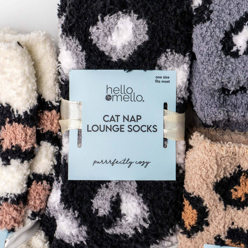 DM Merchandising - Hello Mello Cat Nap Lounge Socks Open Stock DM Merchandising