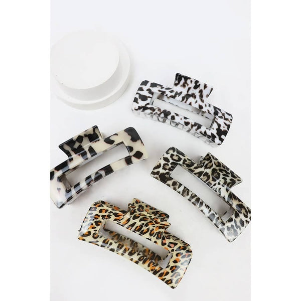 Leopard Design Hair Claw Clip Love and Repeat