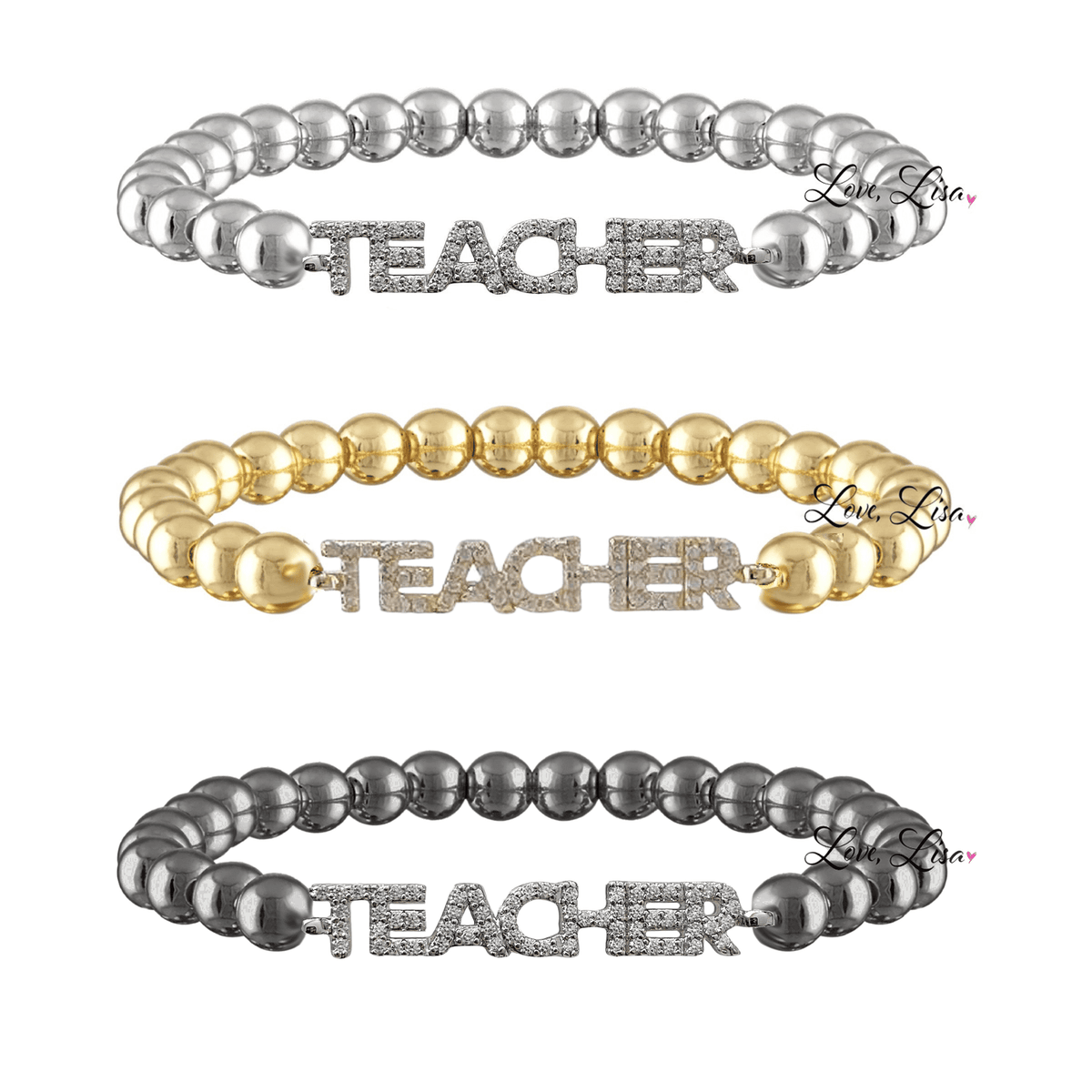 Love, Lisa - Penny Collection of Saying Bracelets Love, Lisa