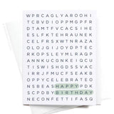 Onderkast Studio - Happy Birthday Word Search Greeting Card Onderkast Studio