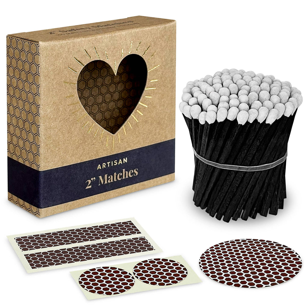 2" Refill Matches - Colors of Your Choice + Striker Stickers Thankful Greetings