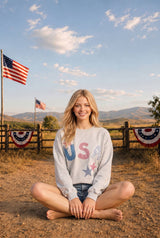 Women's USA Pattch Sweatshirt