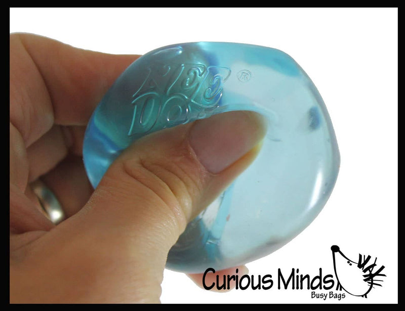 Curious Minds Toys - 1 NeeDoh Teenie Nice Ice Cube Baby Ice Sugar Ball - Thick Gl Curious Minds Toys