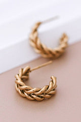 18K Gold Plated Hoop Earrings