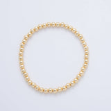 Gold Ball Stretch Bracelet | 2mm | 18K Gold Filled
