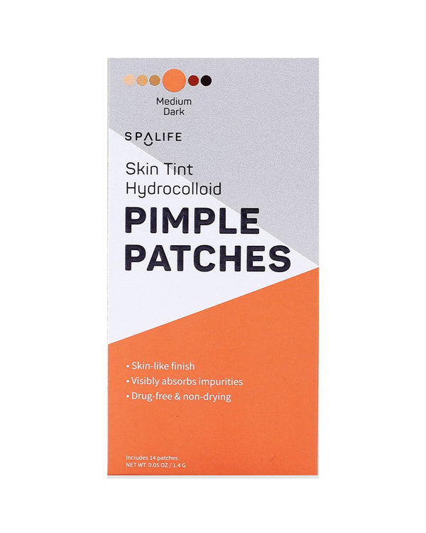 Skin tint hydrocolloid pimple patches - 14 Patches: MEDIUM DARK My Spa Life