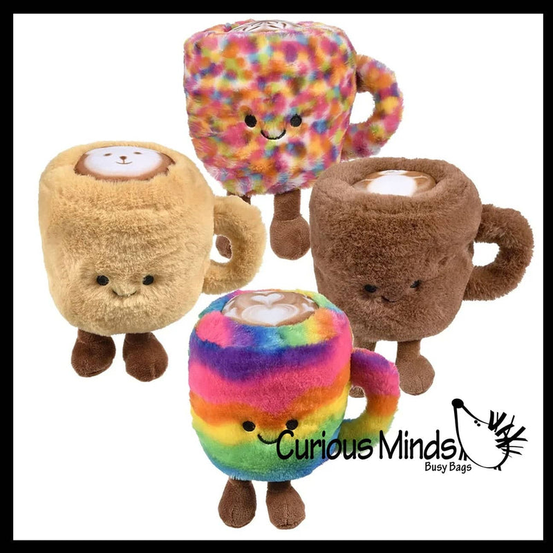 Curious Minds Toys - 1 Coffee Cup Plush Toy - Cute Latte Stuffed Animals - Adorab Curious Minds Toys