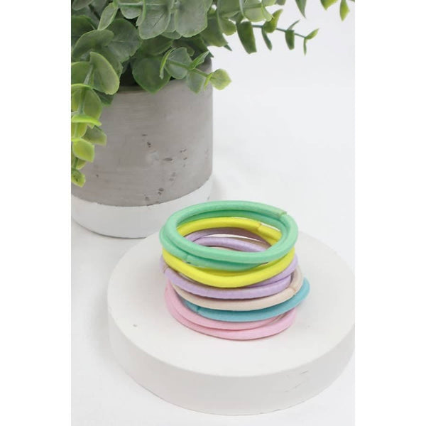 Assorted Color Elastic Hair Tie Set Love and Repeat