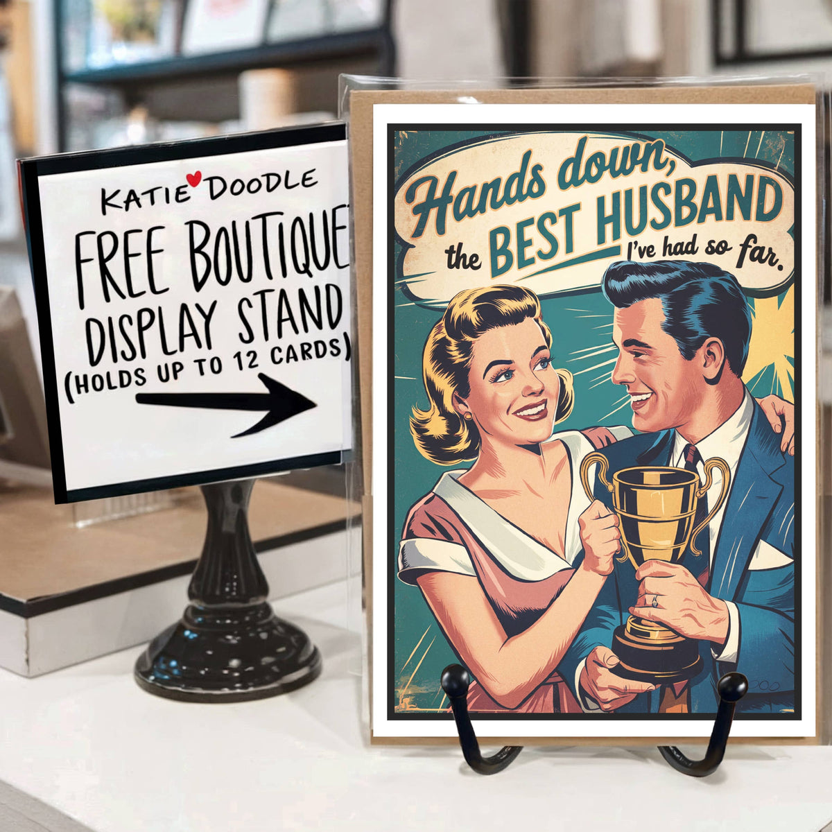 Katie Doodle | Vintage Greeting Cards, Unique Birthday Gifts - Cute Handmade Vintage Funny Valentine Cards for Him, Husband Katie Doodle | Vintage Greeting Cards, Unique Birthday Gifts