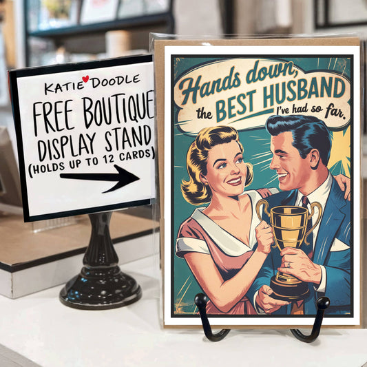 Katie Doodle | Vintage Greeting Cards, Unique Birthday Gifts - Cute Handmade Vintage Funny Valentine Cards for Him, Husband Katie Doodle | Vintage Greeting Cards, Unique Birthday Gifts