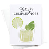 Onderkast Studio - Feliz Cumpleaños! Mojito Greeting Card Onderkast Studio