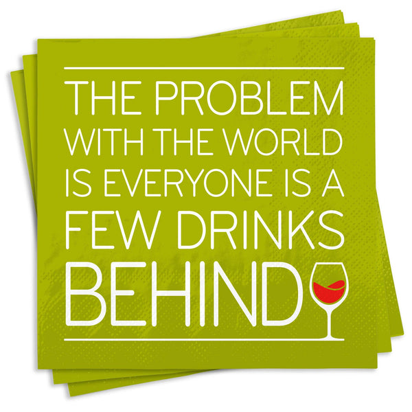 Few Drinks Behind Napkins Chris’s Stuff Inc.